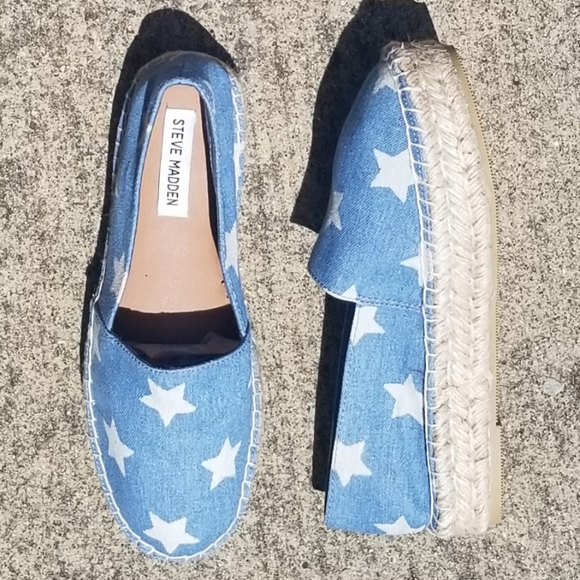 Steve Madden Denim ⭐ Star SlipOn Platforms - Picture 4 of 5